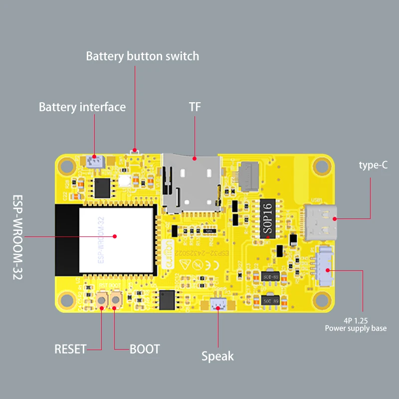 Esp32 arduino lvgl wifi & placa de desenvolvimento bluetooth 2.2 "240*320 tela inteligente 2.2 polegadas lcd tft módulo toque