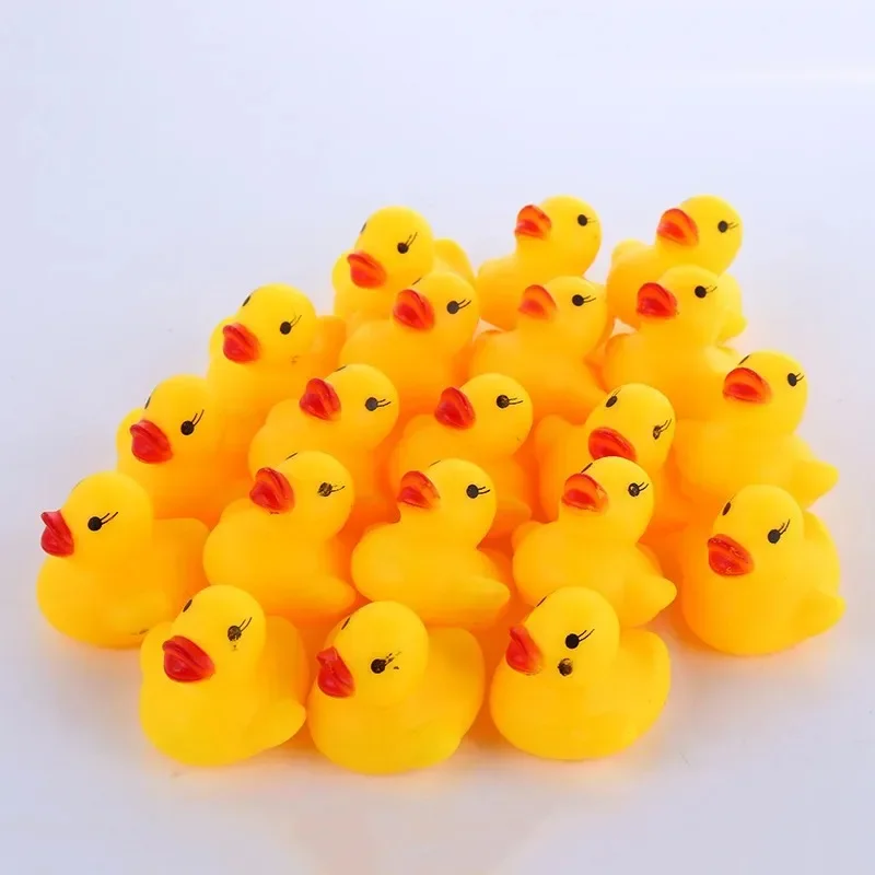 เด็กทารกน่ารักเด็ก Squeaky เป็ดยาง Bath ห้องอาบน้ําน้ําสนุกเกมเล่นทารกแรกเกิดเด็กชายหญิงของเล่นเด็ก