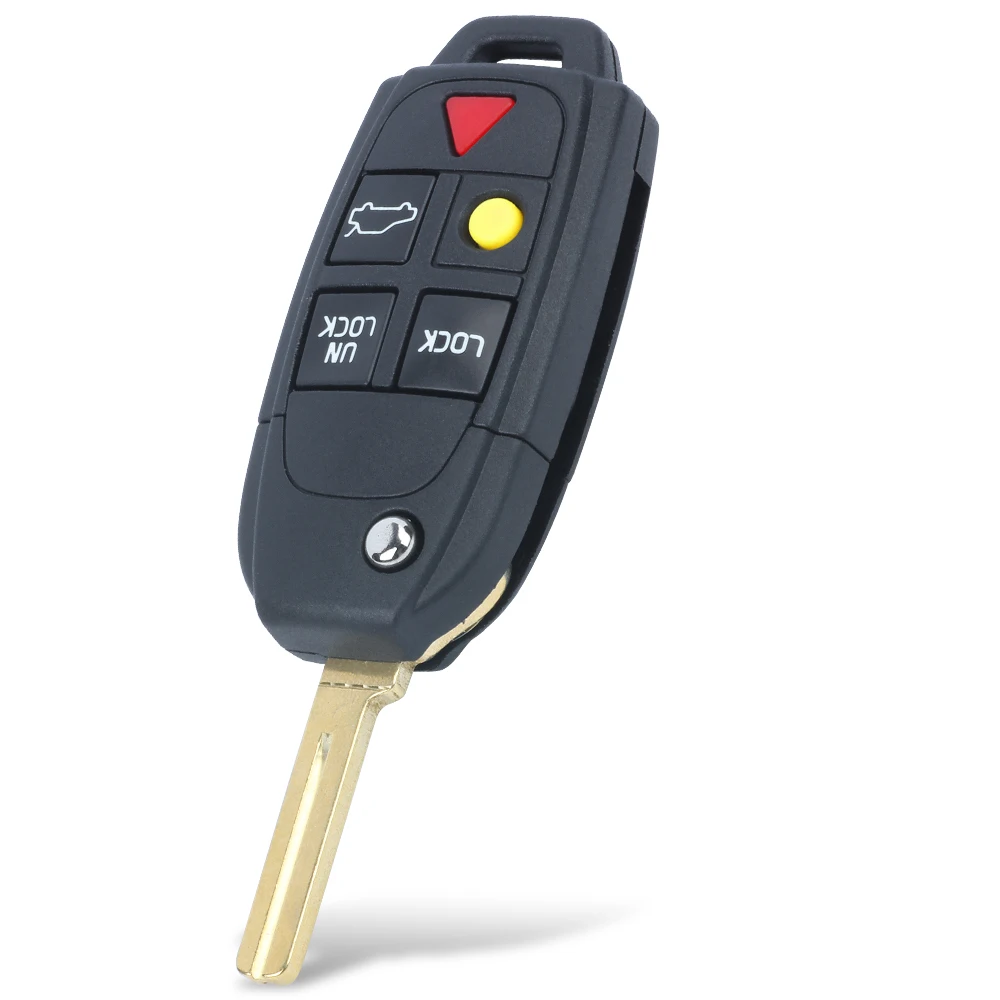 KEYECU LQNP2T-APU 5 Button Remote Key Keyless 315MHz ID48 Chip Fob for Volvo XC70 XC90 S60 S70 S80 V70 2004-2015