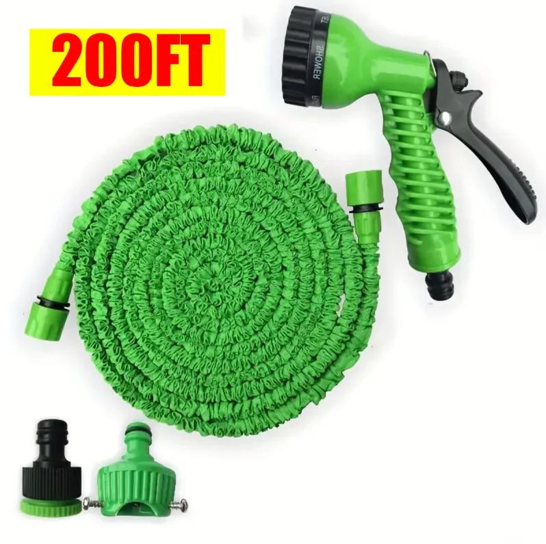25FT-200FT расширяемыйMagic Hose легкий дизайн прочные материалы пистолет с 7 режимами распыления инструмент для полива домашних садов умный интерфейс многофункциональное использование