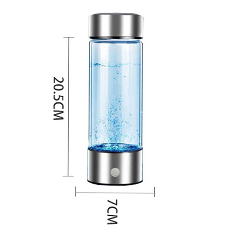 Tazza di acqua ricca di idrogeno da 420 ml Bottiglia di generatore di acqua ricca di idrogeno elettrico Filtro di qualità in titanio Lonizzatore antiossidante portatile