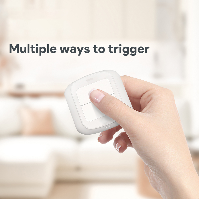Умный переключатель Tuya Wi-Fi/Zigbee, кнопочный переключатель, 2 клапана, 6, беспроводной пульт дистанционного управления для умного дома, переключатель сценариев автоматизации