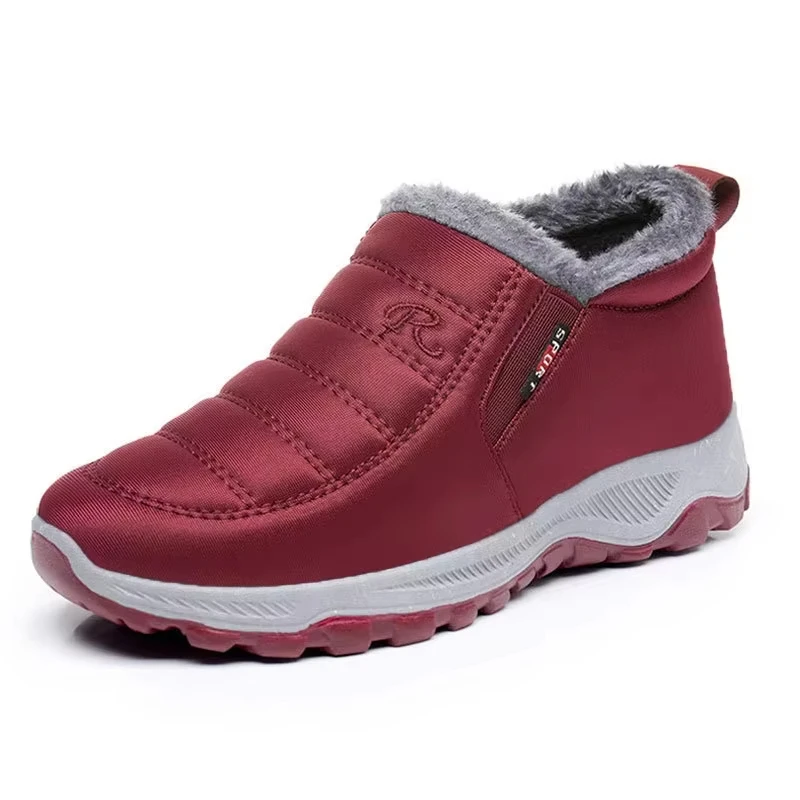 Schuhe Damen Wildleder Schneestiefel für Winterwärme Wasserdichte Gleitstiefel für Wärme Outdoor Kurze Stiefel Kostenloser Versand