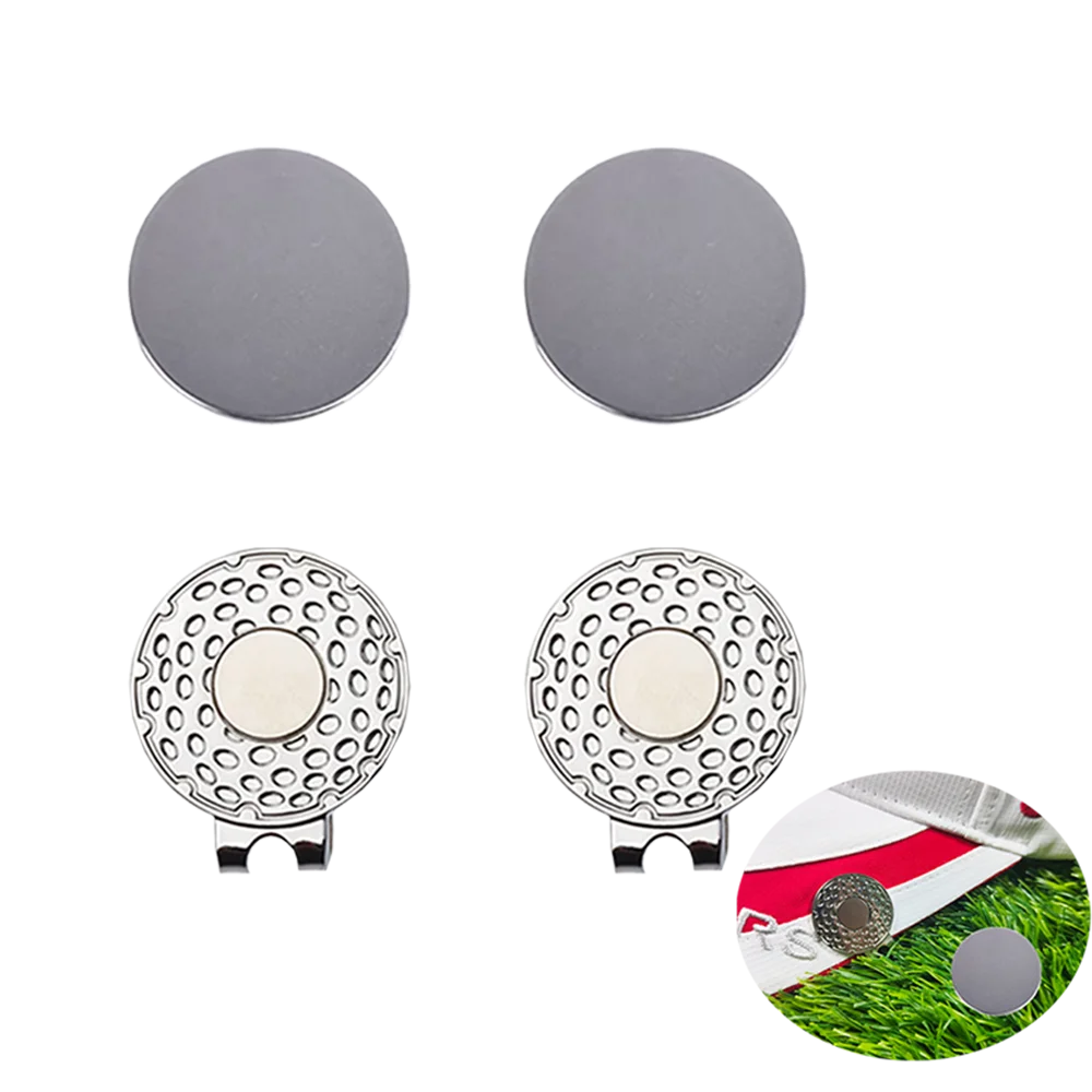 Clip per cappello da golf da 2 pezzi con indicatore di palla Clip magnetiche per berretto da golf e accessori per golfisti da donna per uomo