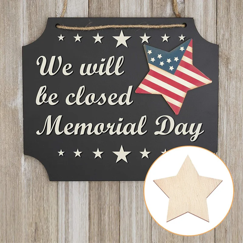 100-500 Uds Mini estrellas de madera en blanco rodajas de estrellas de madera estrella de Navidad estrella de madera de tamaño mixto para manualidades navideñas DIY suministro