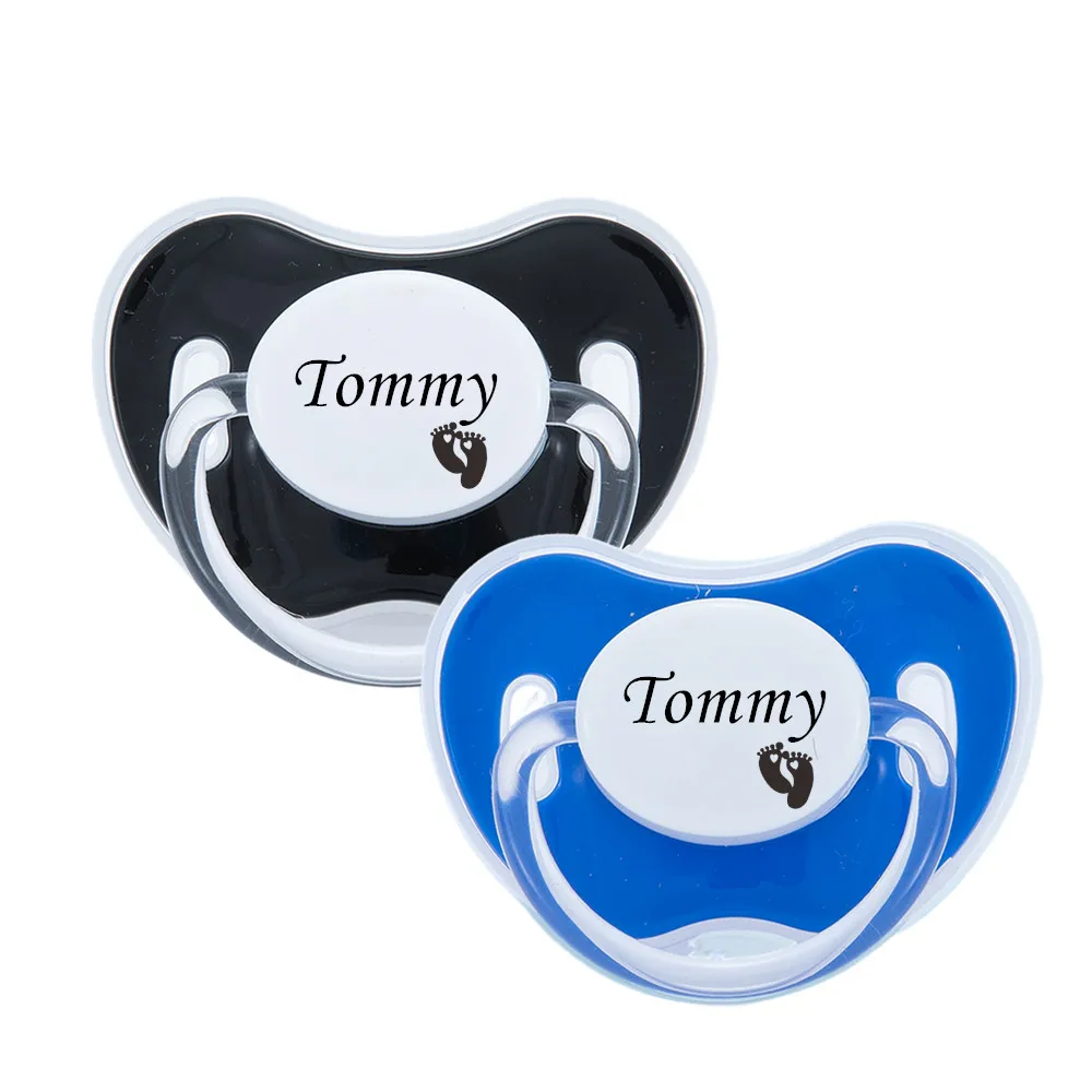 ( 2pcs ) MIYOCAR Personalized & Custom Pacifier with Name Unique Gift for Baby Girl and Boy BPA free Pacifier Clip
