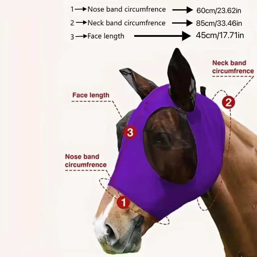 Attrezzatura equestre Custodia protettiva per coda di cavallo Borsa portaoggetti per coda di cavallo Borsa protettiva Coda di cavallo Cura di bellezza Repellente per zanzare Ding