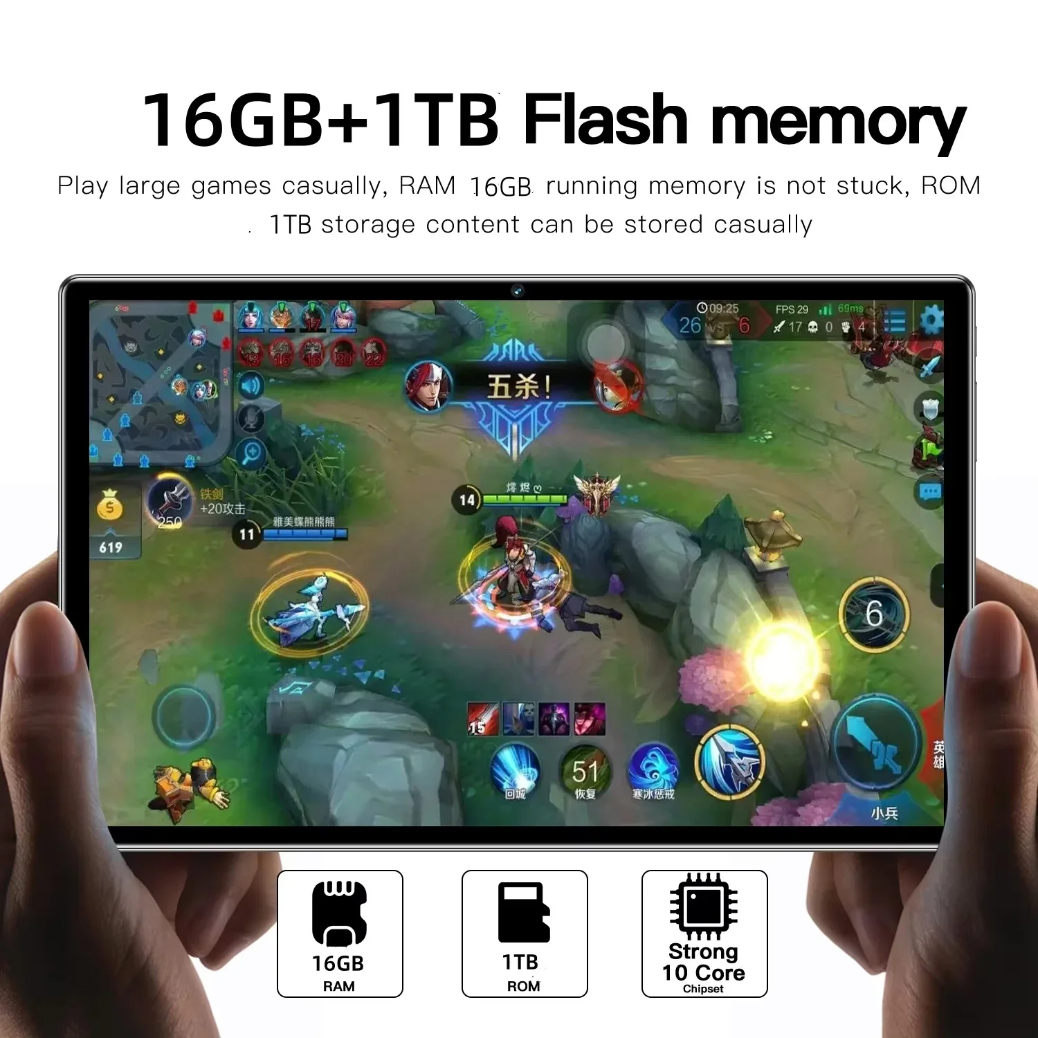 2025 Новый оригинальный планшет Global Edition Android 11 дюймов Pad 15 Pro Android 14 22 ГБ + 2 ТБ 20000 мАч 5G с двумя картами WiFi GPS HD 4K Tab