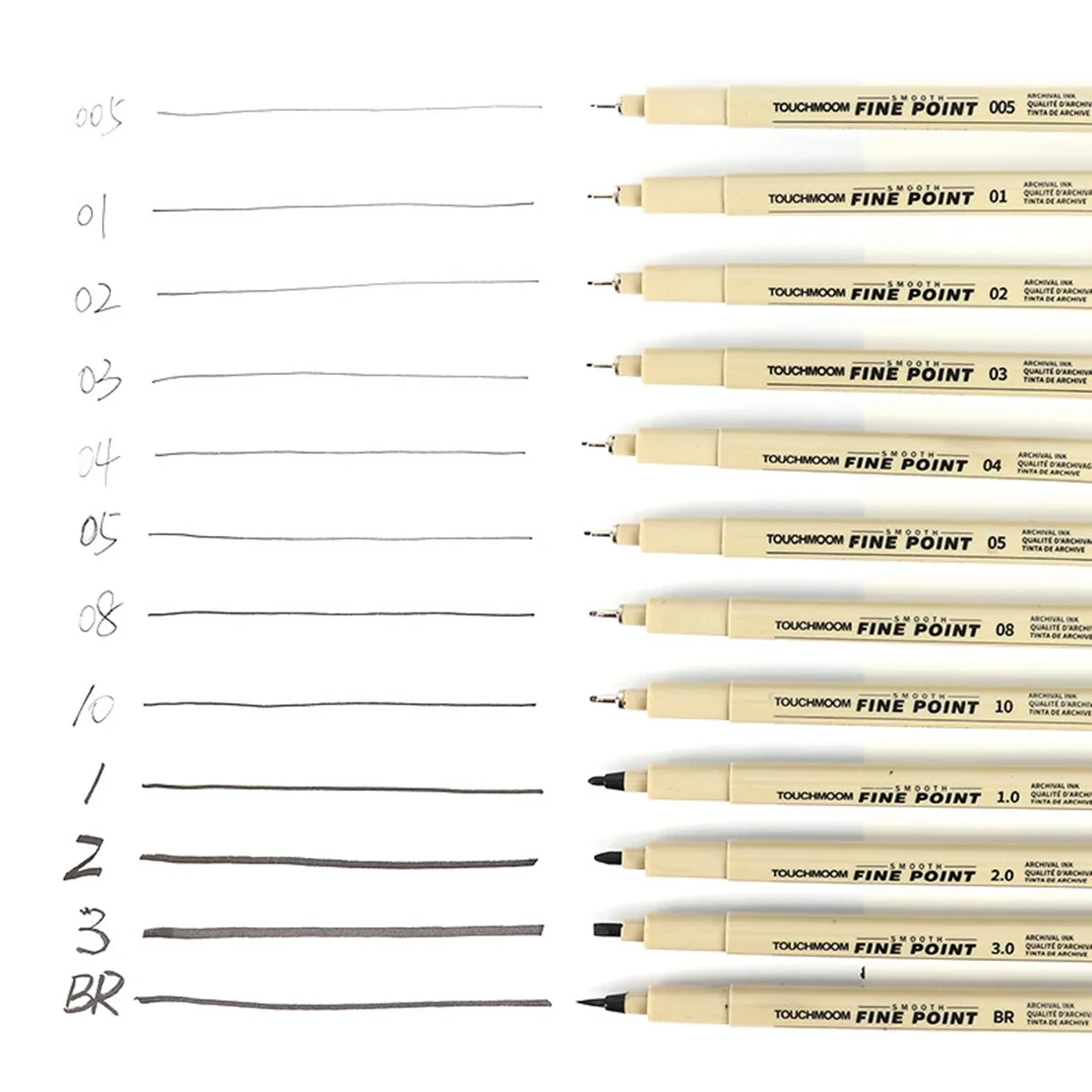 6-12 pçs/set gancho agulha caneta pintados à mão fineliner esboço caneta estudante estudo material de escritório especial artigos de papelaria arte suprimentos