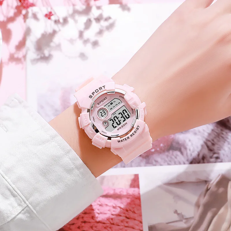 Relojes deportivos para niños, reloj deportivo luminoso resistente al agua para estudiantes, reloj despertador multifunción, reloj de pulsera electrónico para niños y niñas, regalos