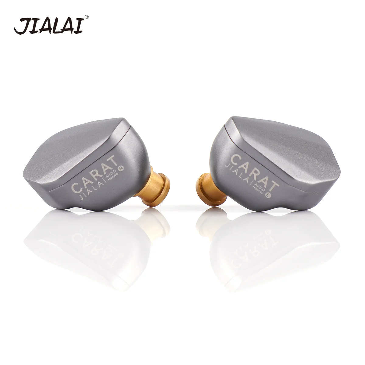 JIALAI Carat HiFi auriculares de música con cable 10mm chapado en titanio DLC dinámico Vocal en el oído Monitor 0,78 auriculares con interfaz de 2 pines
