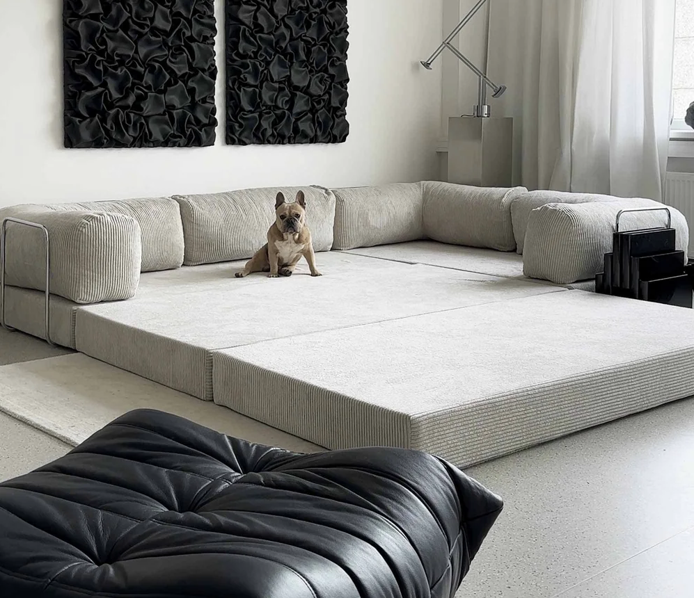 EU new white vacuum compression sofa living room three seat corner sofa removable sofa cover sofa bed