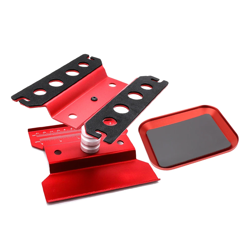 RC Car Work Stand Repair Workstation 360° Rotation Lift with Screw tray for Traxxas Axial Arrma Redcat 1/10 1/12 1/16 RC Car