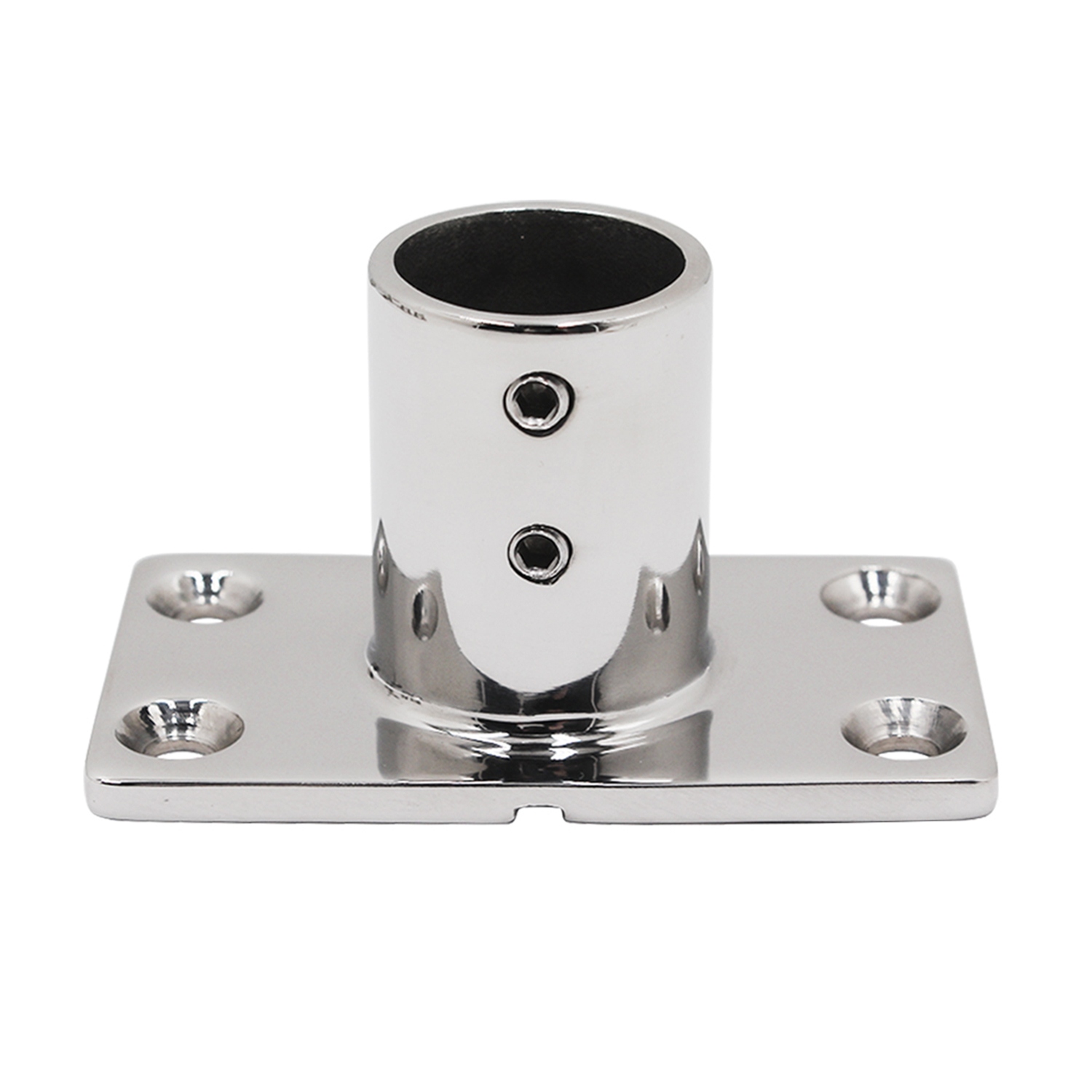 Montaje de Riel de mano para barco, Base de acero inoxidable 316, 2 piezas, 90 grados, 22mm/25mm