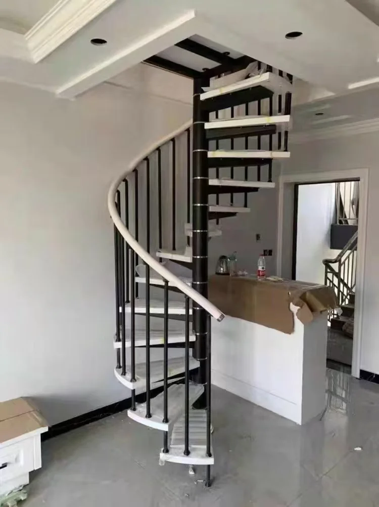 Customizable Spiral Staircase Kit Colors and Styles Indoor Spiral Staircase Kit,Railing Guardrail Railing Spindle Tread Pillar C