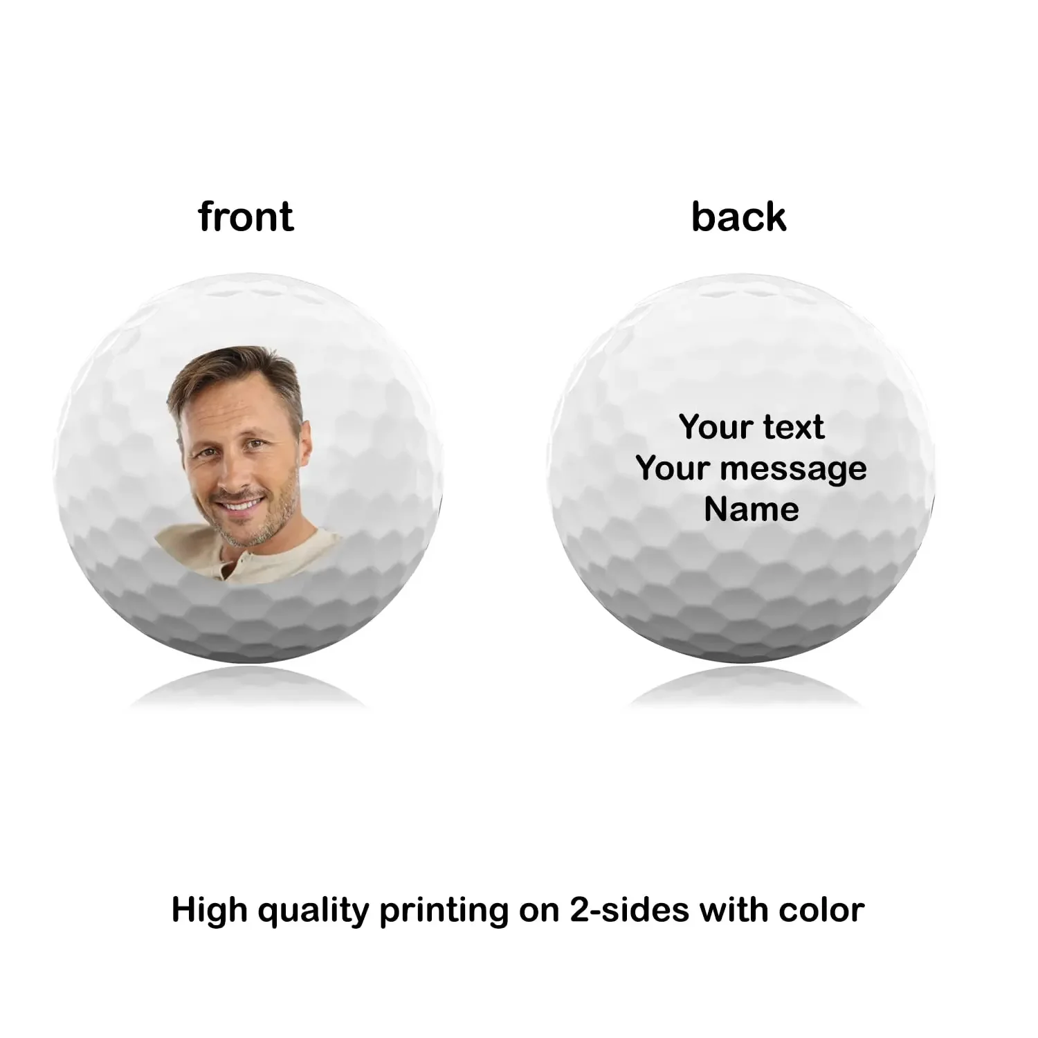 Bolas de golfe com foto personalizada, bolas de golfe personalizadas, pai, bolas de golfe, esportes, padrinhos, presentes, lembranças de casamento, natal, presente exclusivo para meninos