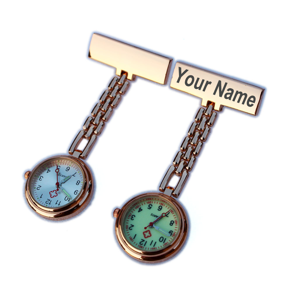 Personalisieren Sie, personalisieren Sie, mit Ihrem Namens-LOGO-Anstecknadel aus Edelstahl mit Anstecknadel und Brosche in Top-Qualität aus Roségold
