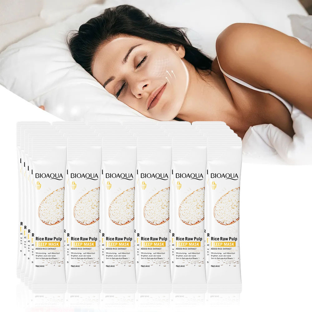 30 個 BIOAQUA 米生パルプ睡眠フェイシャルマスク美白フェイスマスク抗しわアンチエイジング保湿コラーゲンフェイスマスク