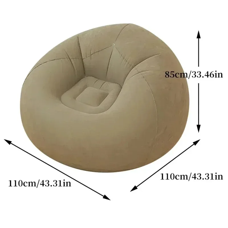 ขนาดใหญ่Lazy Inflatableโซฟาเก้าอี้PVC Loungerที่นั่งBean BagโซฟาPoufพัฟโซฟาTatamiห้องนั่งเล่นSupplyกลางแจ้งCamping
