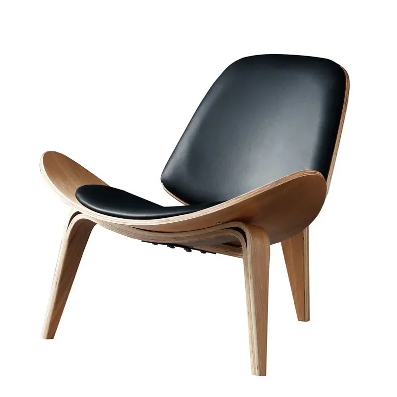 REPRODUCTION เก้าอี้ Wegner Shell, ห้องนอนและห้องนั่งเล่นเก้าอี้สํานักงาน, เก้าอี้โซฟาพักผ่อน, เฟอร์นิเจอร์ออกแบบศิลปะย้อนยุคเดนมาร์ก