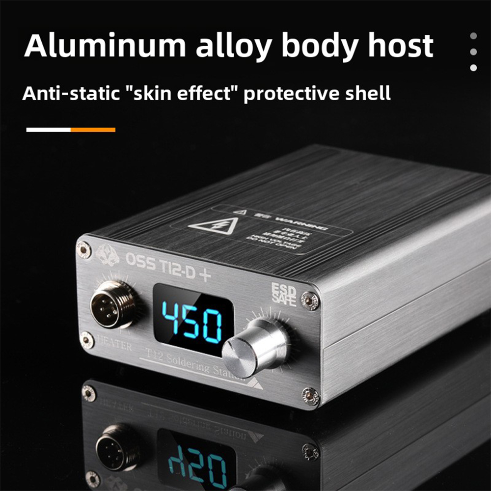 OSS T12-D PLUS สถานีบัดกรี 75W อัจฉริยะ LED Digital Display Anti-Static Thermostat เครื่องทําความร้อนซ่อมเครื่องมือเชื่อม