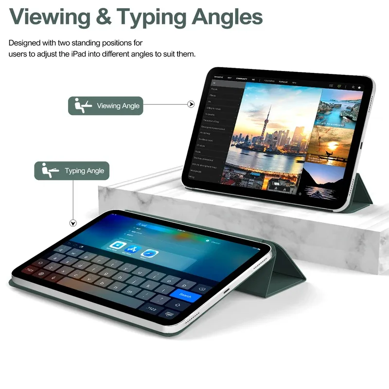Para 2025 ipad11 a16 10 10.9 2022 pro 11 12.9 Polegada caso magnético ipad air4 5 10.9 mini 6 8.3 Polegada com capa magnética destacável