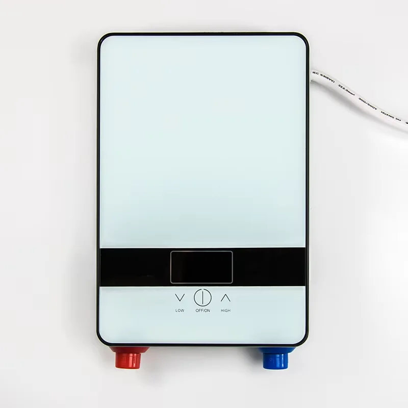 เครื่องทําน้ําอุ่นไฟฟ้าทันที 6500W ห้องน้ําเครื่องทําความร้อนอุณหภูมิคงที่ทันที Flow เครื่องทําความร้อนห้องครัวน้ําร้อนฝักบัว