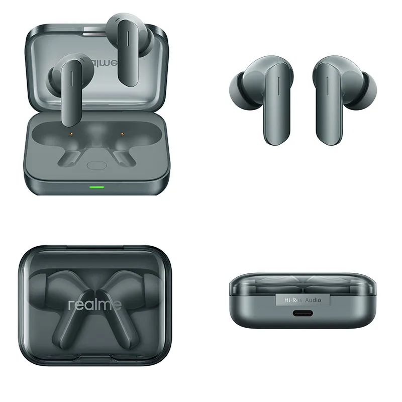 Global Version realme Buds Air 7 52dB Smart Active Noise Cancellation 12.4mm Deep Bass Driver Bluetooth5.4 360 ° Spatial Audio Effect IP55 oortelefoon