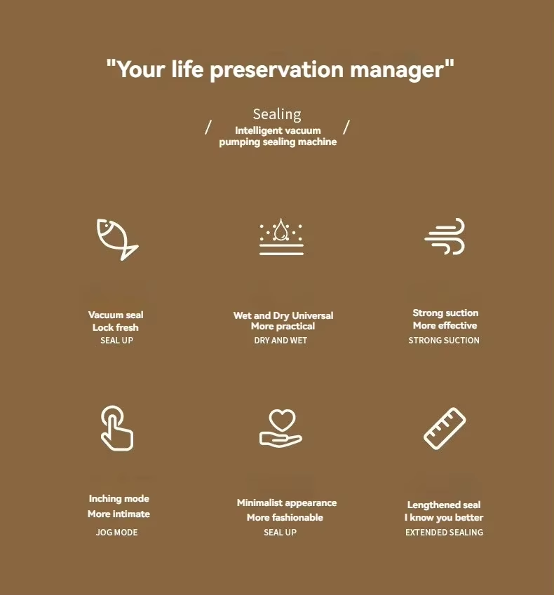 Sellado de alimentos portátil, ayudante de cocina al vacío para el hogar, máquina de envasado automático de 220V, máquina de sellado al vacío de alimentos