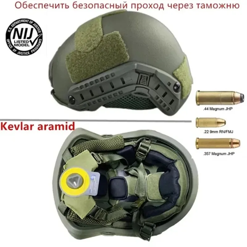 Ballistischer ACH High Cut Taktischer Helm Kevla Hochwertiger ballistischer Helm NIJ IIIA FAST Wendy's Suspension Pad Ballistischer Helm