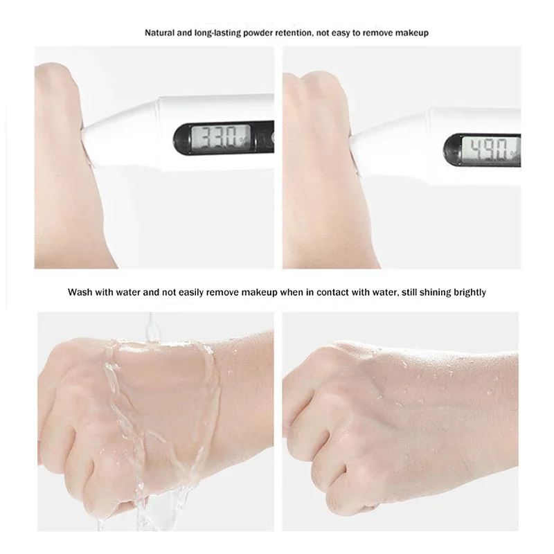 エアクッション BB クリームバタフライパウダーパフ保湿ファンデーションコンシーラー美白オイルコントロール防水メイクアップ化粧品