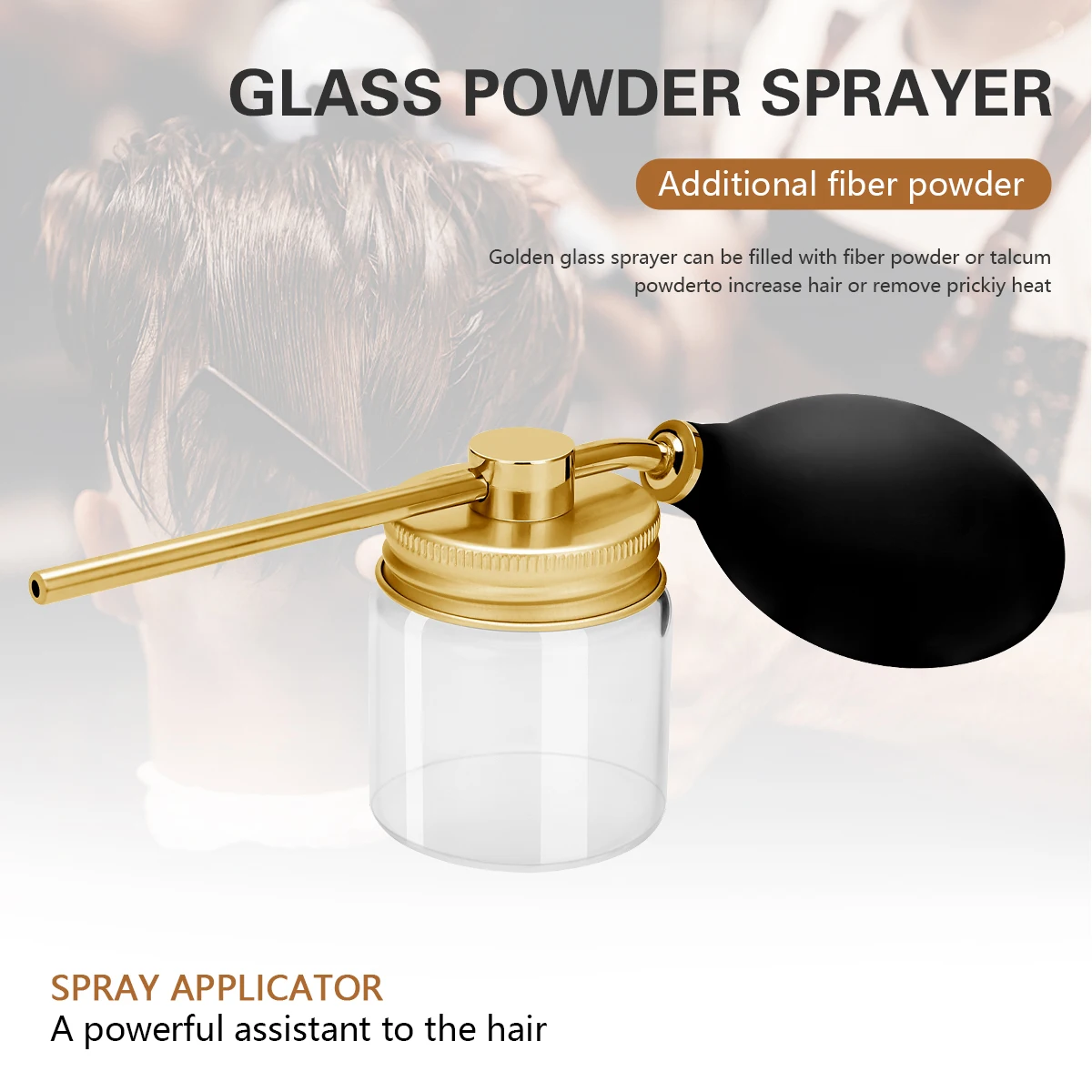 Professionelle Pulver Spray Flaschen Tragbare Friseur Werkzeuge Haar Gebäude Faser Sprühflasche Haar Zerstäuber für Haarfasern