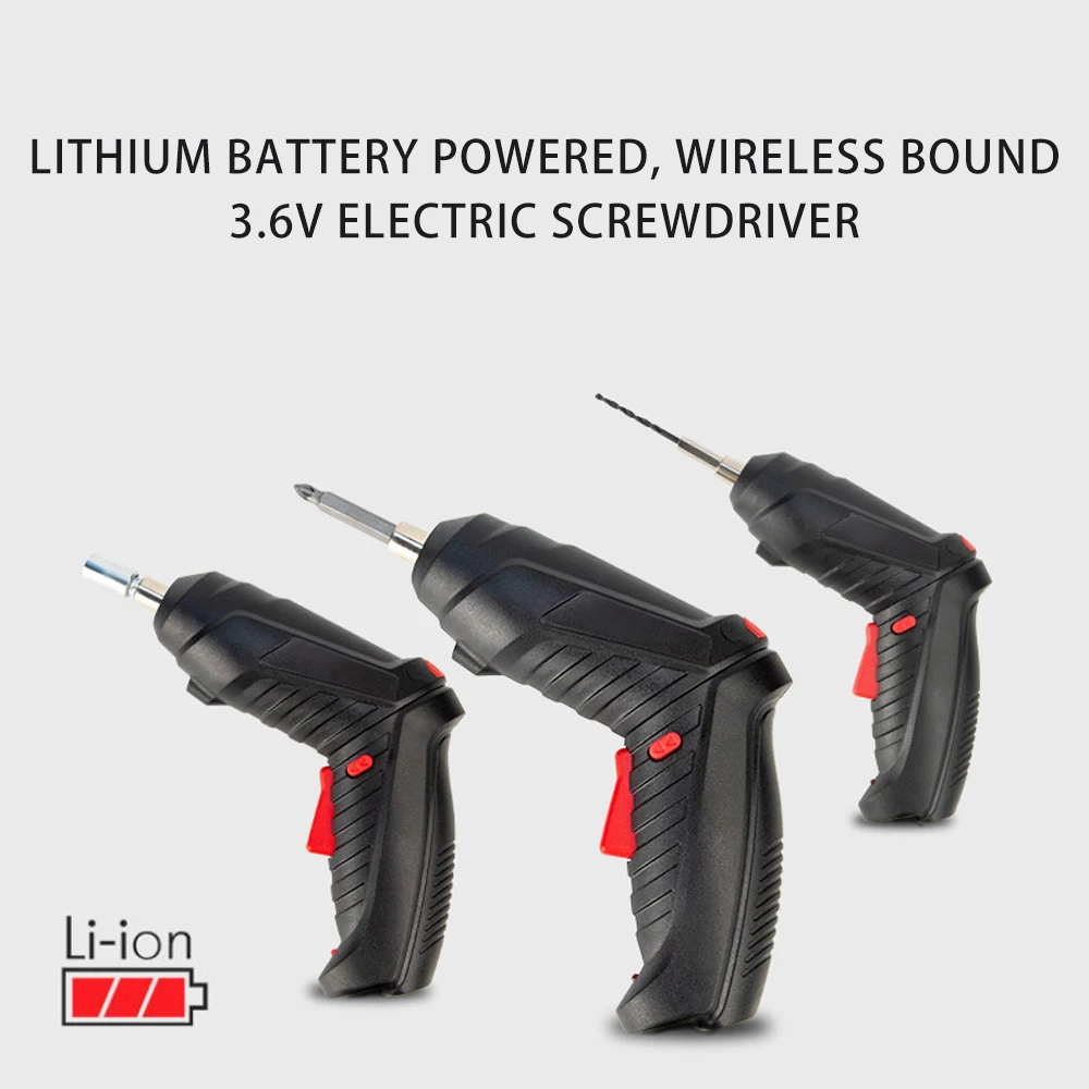 47 Teile/satz 3,6 V Akkuschrauber Wiederaufladbare Lithium-Batterie Mini Bohrer Power Tools Set Haushalts Wartung