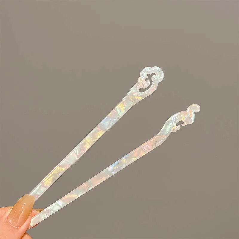 Baguettes en acétate pour femmes et filles, pince à cheveux, épingles à cheveux, chignon, accessoire pour cheveux de mariage