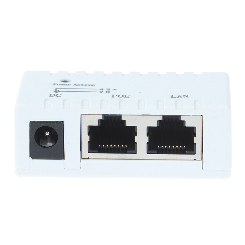 1PC 12V - 48V Passiver POE-Injektor für IP-Kamera VoIP Phone Network AP-Gerät
