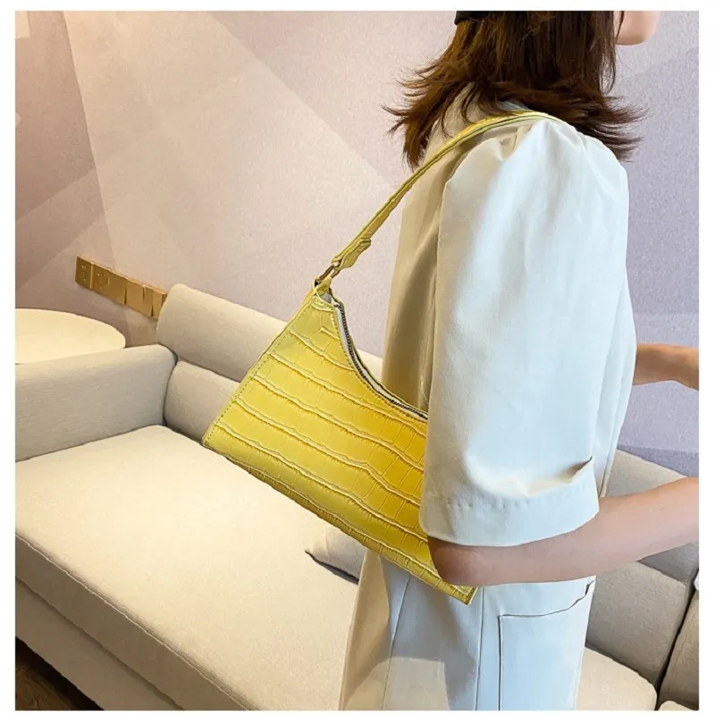 แฟชั่นประณีตช้อปปิ้งกระเป๋า Retro Casual ผู้หญิง Totes กระเป๋าสะพายหญิงหนังสีทึบกระเป๋าถือ
