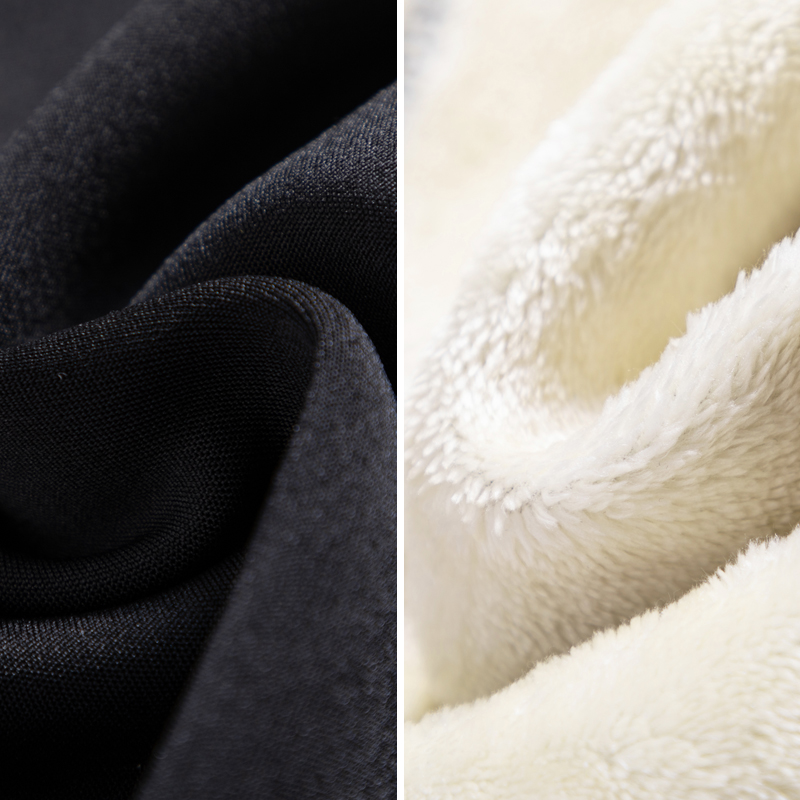 Mallas de invierno para mujer, pantalones gruesos y cálidos de lana, mallas térmicas sencillas a la moda, mallas sólidas ajustadas negras elásticas de cintura alta