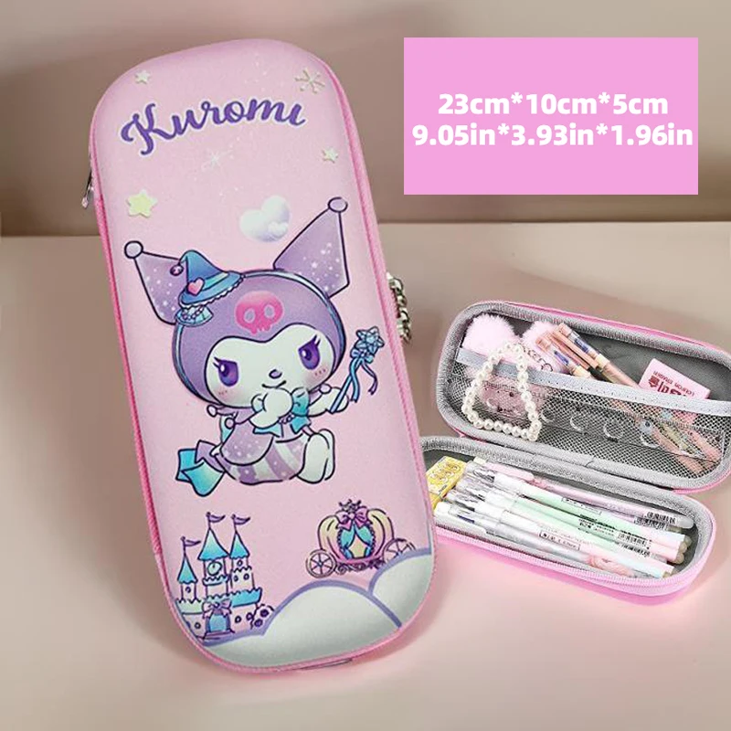 Cinnamoroll Large Capacity Zipper Pencil Case, Durable Multi-Functional Organizer for School & Office Supplies, Pencil Organizer