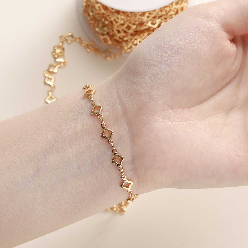 1 metro/pacote 5.5mm 14/18k corrente de losango de latão banhado a ouro para fazer jóias colar pulseiras corrente jóias fazendo suprimentos
