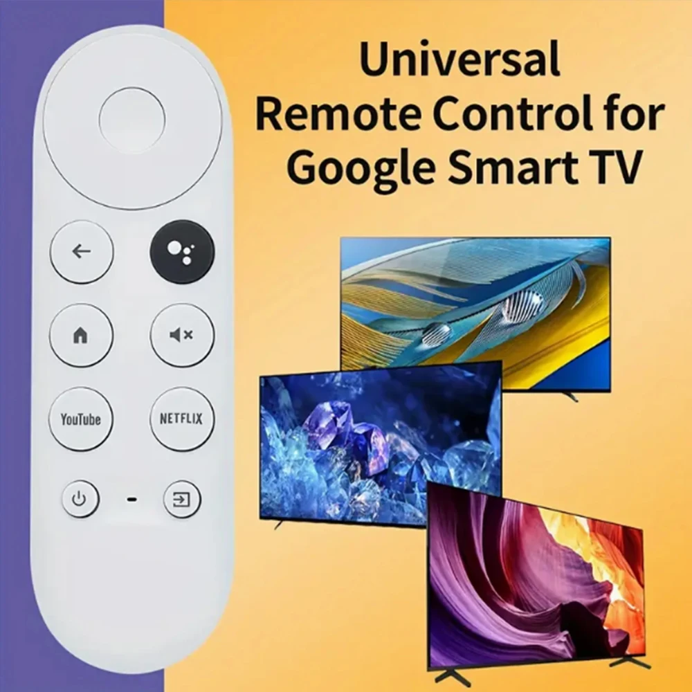 Google Voice Remote Control for Google ChromeCast TV G9N9N Bluetooth IR Smart Set-Top Box Compatible with Google TV