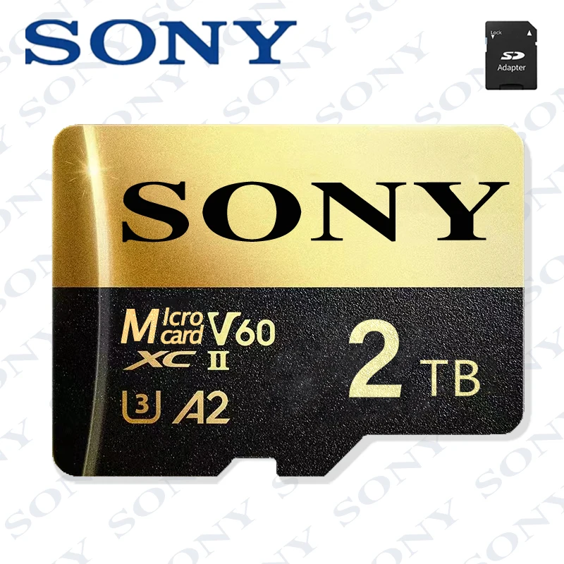 2TB SONY Micro SD Card High Speed SD Memory Card 128GB 256GB 512GB MicroSD C10 TF Flash Card for Xiaomi Phone Camera table PC