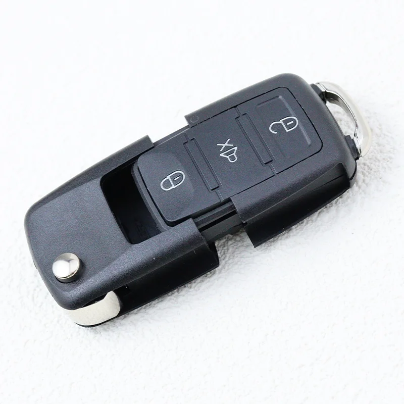 2 3 3 + 1 ボタン車のキーシェル Fob ケースカバーハウジングフォルクスワーゲン VW ポロパサート B5 B6 ティグアンゴルフ MK4 シートシュコダ EOS シロッコ