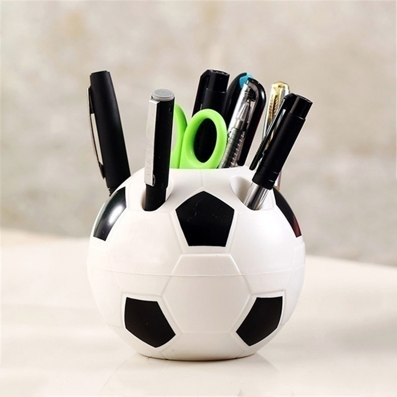 Fußball Form Tool Home Dekoration Student Geschenke Liefert Stift Bleistift Halter Fußball Form Zahnbürste Halter Desktop Rack Tabelle