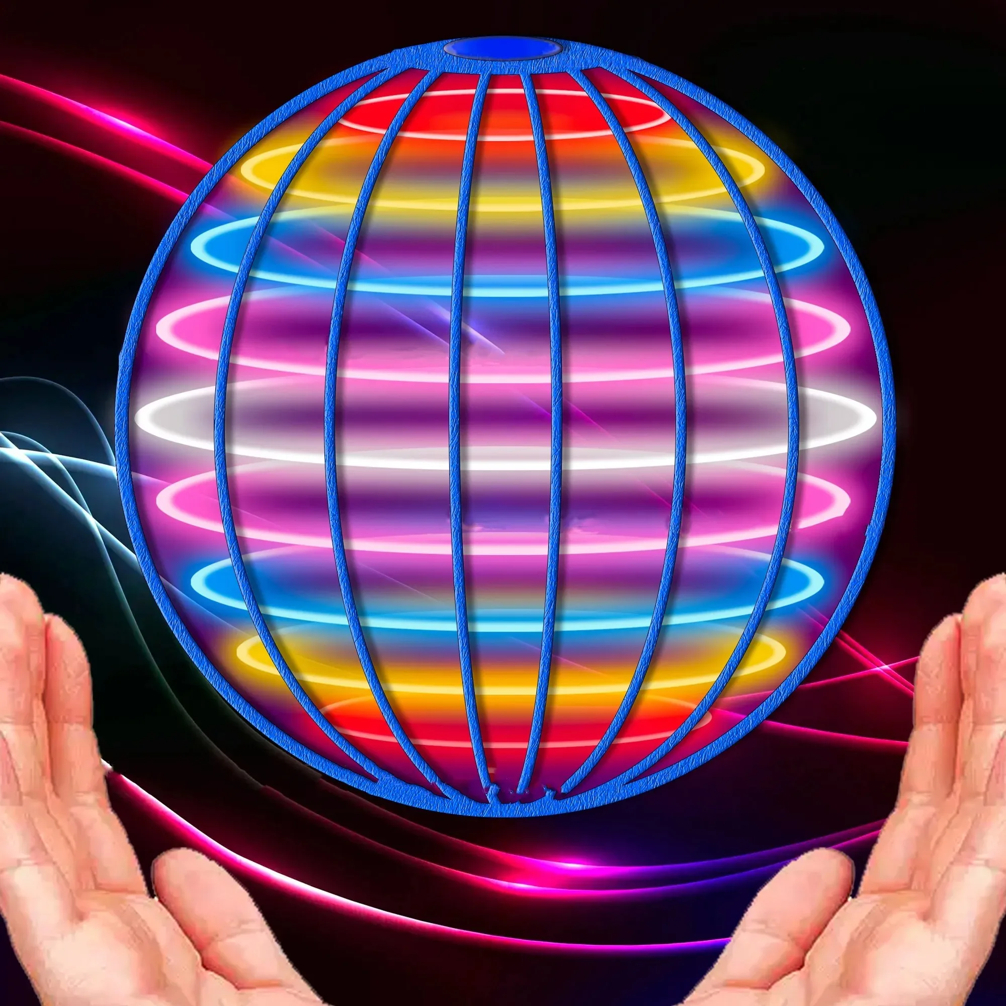 Flying Ball Boomerang Drone Flyorb Magic พร้อมไฟ LED ของขวัญ Hover Ball Fly Nova Orb Flying Spinner Fidget ของเล่นเด็ก