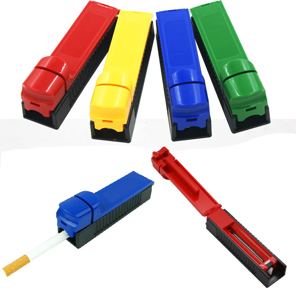 Rodillo de llenado de cigarrillos de un solo tubo, máquina Manual para laminar tabaco y cigarrillos, inyector de humo, aparatos útiles para fumar, 1 ud.