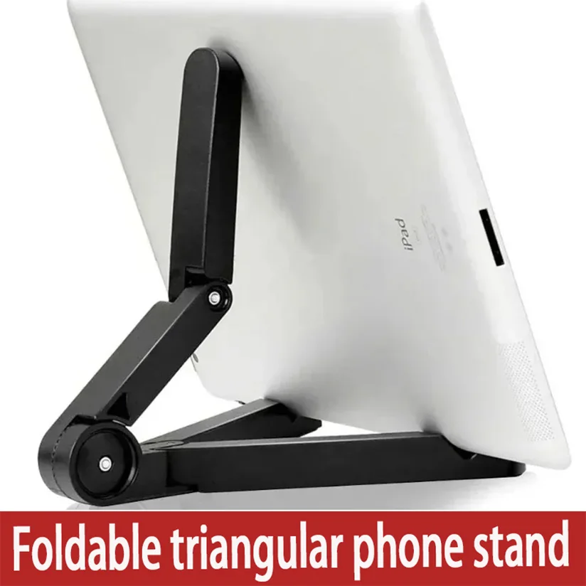 Support de téléphone Portable pliable triangulaire, facile à transporter, support de tablette fixe pour Samsung Xiaomi iPad