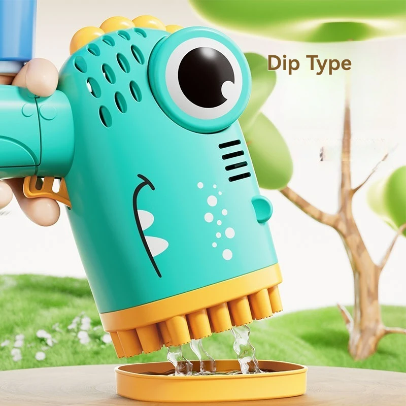 40 หลุมไดโนเสาร์ Bubble มือถือ Bubble Machine,ไฟฟ้า Bubble Gun,งานแต่งงานกลางแจ้งของเล่น