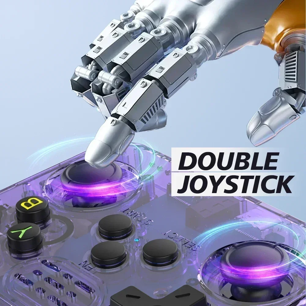 Consola de juegos portátil Retro de código abierto R36S, sistema Linux IPS de 3,5 pulgadas, mando de juegos de bolsillo portátil con 64G/128G/256G