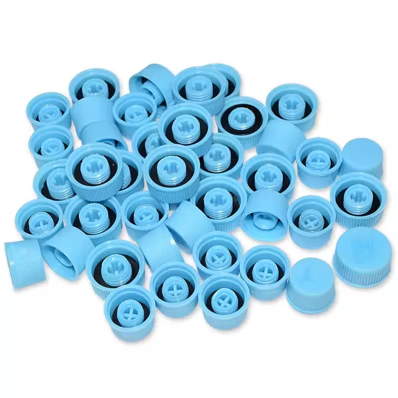 30pcs Car Air Conditioning Dust Caps Safety Valve Valve Core Cover 134a Fluorine Nozzle Smart Cover High Pressure Low Auto Parts