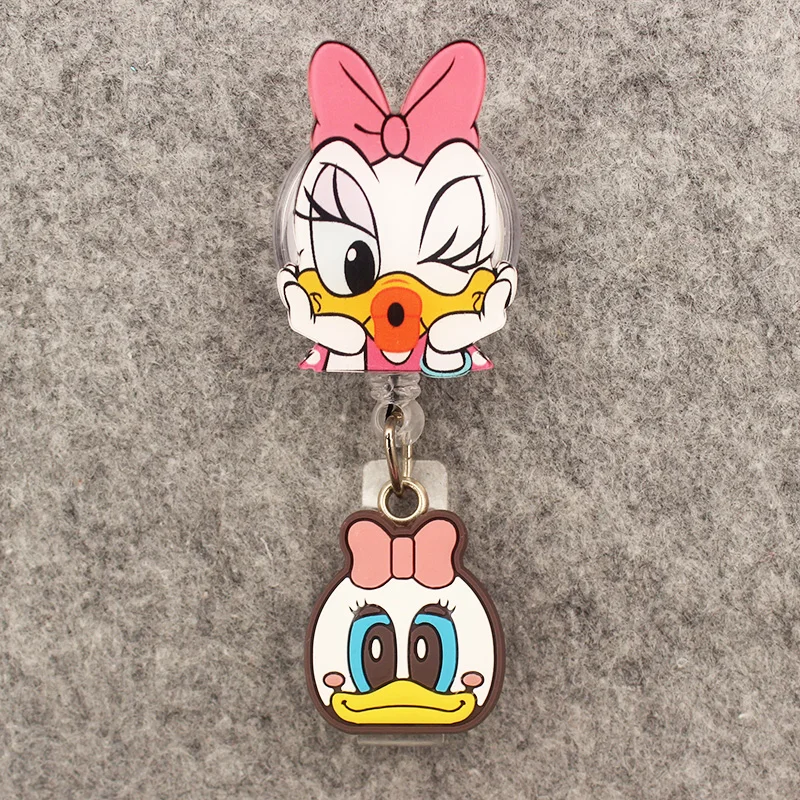 Porta badge stile punto mouse per ragazza a due volti Porta badge per infermiere Porta documenti Enfermera Porta carte di nome retrattile Accessorio